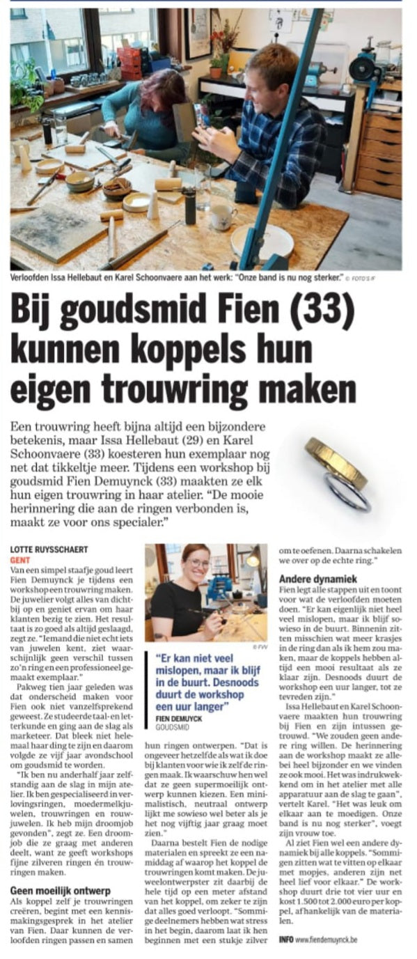 Workshop - Maak je eigen trouwringen