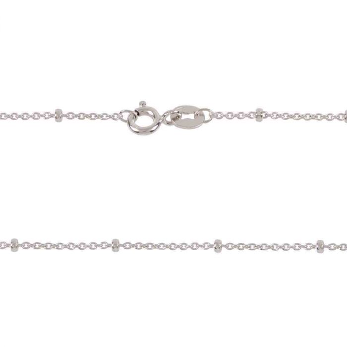 Fijne bamboe armband - zilver