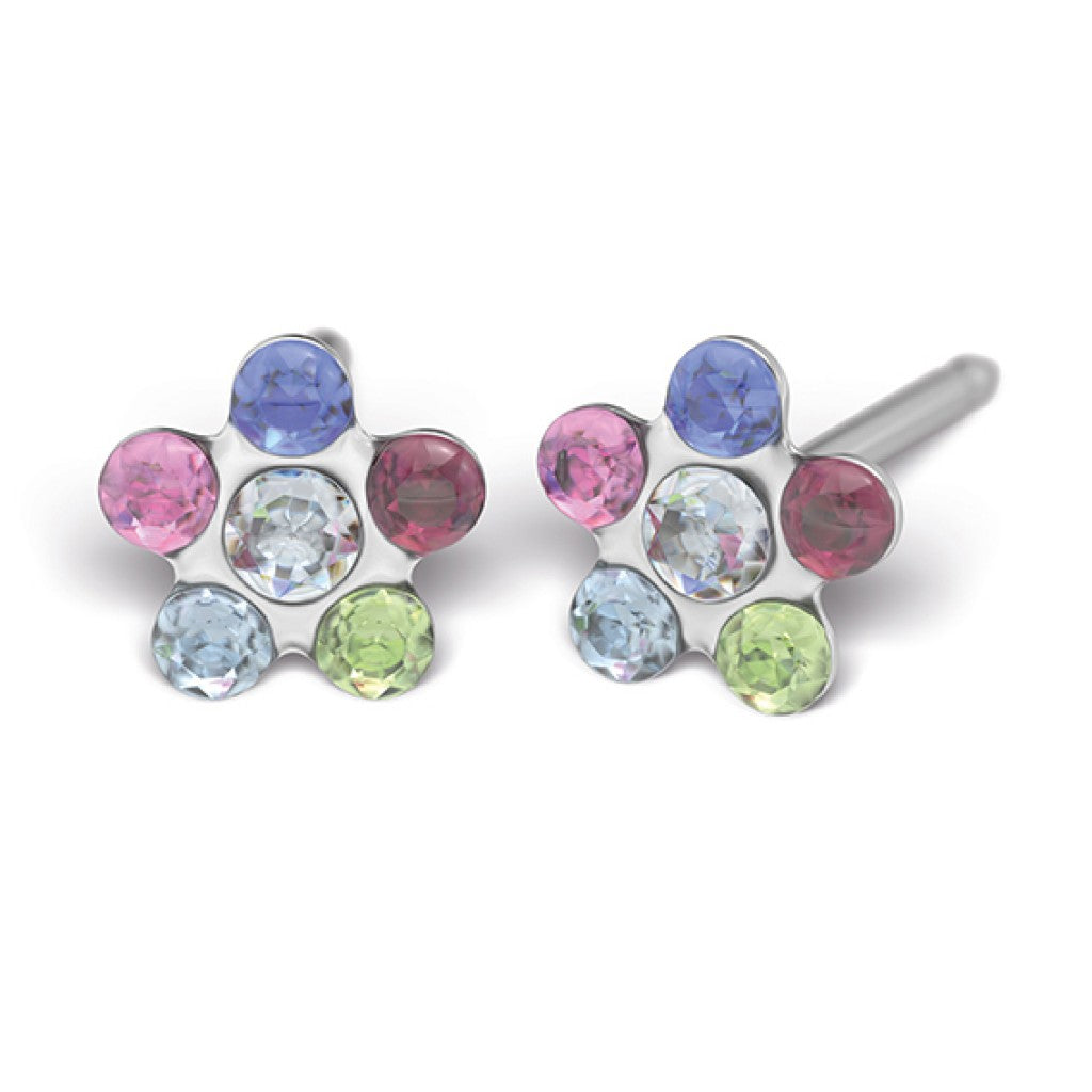 Tiny Tips - Daisy, Regenboog, Chirurgisch staal, 5 mm