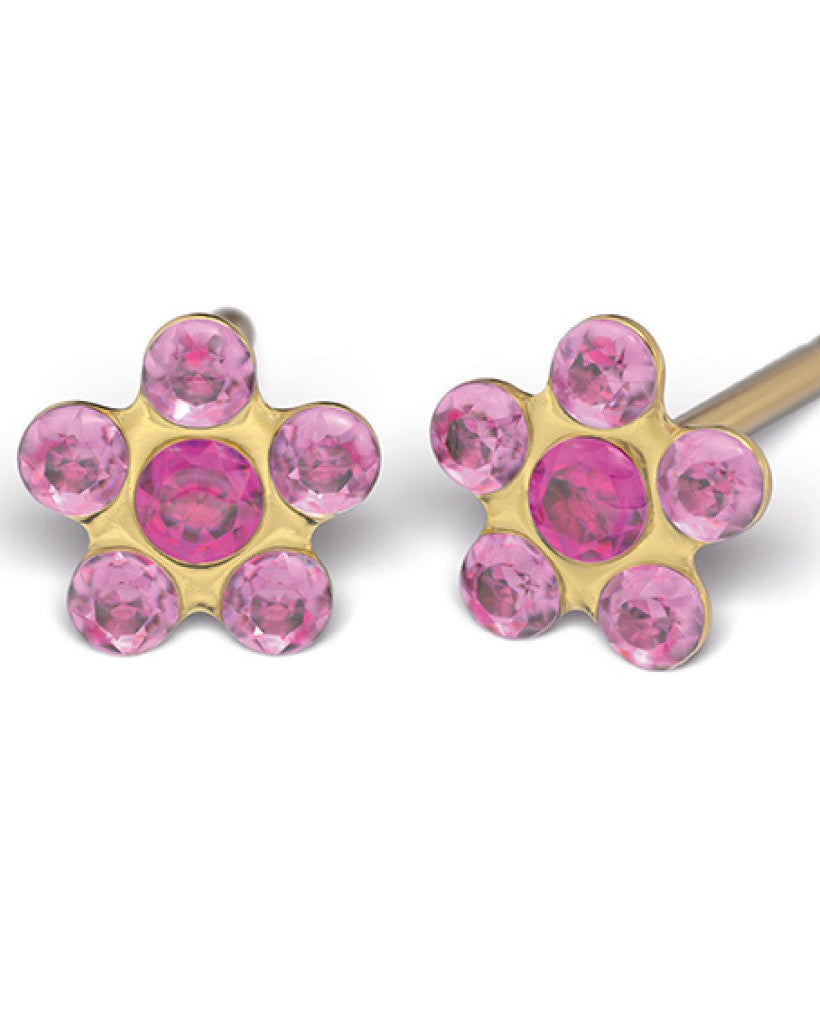 Tiny Tips - Daisy, Lichtroze, Verguld, 5 mm