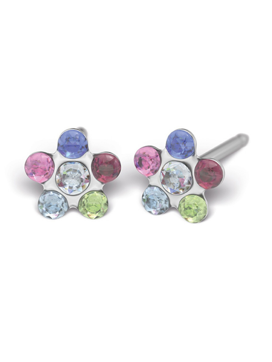 Tiny Tips - Daisy, Regenboog, Chirurgisch staal, 5 mm