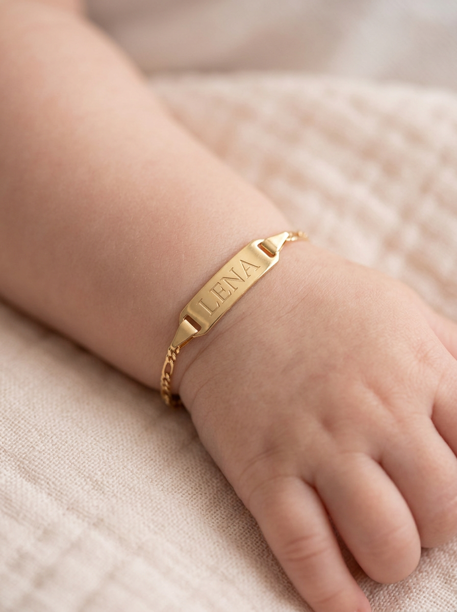 Geboortearmbandje 14k geelgoud